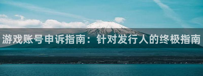 天辰平台q548-810：游戏账号申诉指南：针对发行人的终极指南